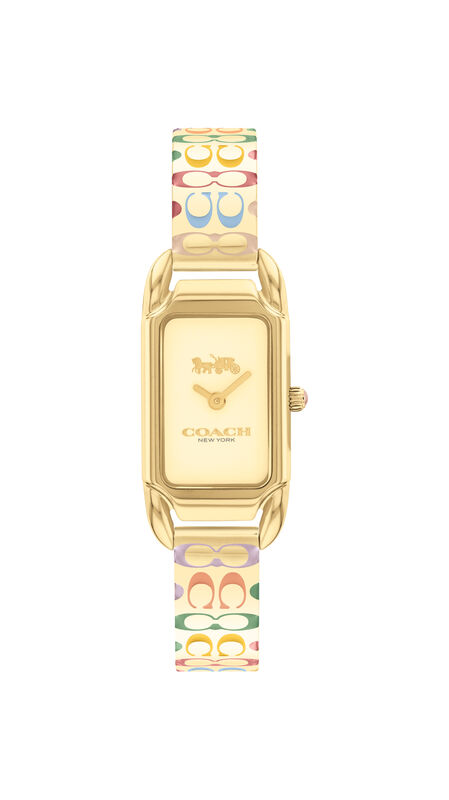 COACH Ladies' Gold Tone Stainless Steel Cadie Watch 14504195 image number null